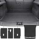 Tesla Model Y Juniper Trunk Mats Set 2026 2025Only 5 Seat/Not fit Standard TPE All Weather Juniper Odorless Anti-Slip Accessories - Cargo Liners & Backrest Liners & Rear Bumper Top Protector
