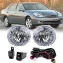 Fog Lights Assembly Compatible With 04-05 Toyota Rav4/ 05-07 Toyota Avalon/ 06-09 Toyota 4 Runner/ 05-06 Lexus ES330 OEM Replacement Fog Lamps (2004-2005 RAV4)