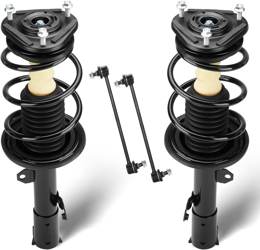 Front Struts Assembly Shock Absorber & Sway Bars End Links Fit for 2009-2012 Toyota Corolla ONLY 1.8L, for Matrix 1.8L Only 2011-2013, Replace for 832598 K90433 (4 Pcs) Front Struts Assembly Shock Absorber & Sway Bars End Links Fit for 2009-2012 Toyota Corolla ONLY 1.8L, for Matrix 1.8L Only 2011-2013, Replace for 832598 K90433 (4 Pcs)