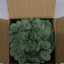 UGASA Velvet 12x20 Inch Lumbar Soft Throw Pillow Cover Boho Farmhouse Decorative Corduroy Striped Both Sides Solid Rectangular Cushion Case for Couch Bedroom Sofa Home, 1 Piece, Moss Green