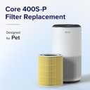 LEVOIT Genuine Core 400S-P Air Purifier Pet Allergy Replacement Filter, Supports HEPA Sleep Mode, High-Efficiency Activated Carbon for Removal of Pollen, Allergen, Core 400S-RF-PA, 1 Pack, Yellow