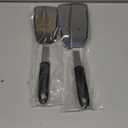 Unicook 2 Pack Flexible Silicone Spatula, Turner, 600F Heat Resistant, Ideal for Flipping Eggs, Burgers, Crepes and More, Black