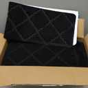 Stair Treads for Wooden Steps 15pcs - 8x30in Carpet Stairs Runner Indoor Non-Slip Stair Mats for Kids Elders and Pets (Cube Black)