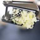 Deiss PRO Garlic Press and Silicone Garlic Peeler Set - Stainless Steel Rust Proof Garlic Mincer & Garlic Crusher for Ginger & Nuts, Garlic Roller Peeler - Easy to Squeeze and Clean, Dishwasher Safe