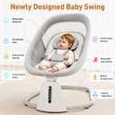 JUNEU Baby Swing for Infants - Portable Electric Swings for Newborns 0-12M