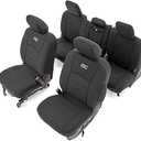Rough Country Neoprene Front Seat Covers for Ram 1500 (2009-2018) & 2500 (2010-2018) - Waterproof & UV Resistant, Foam Padded