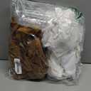 Toulite 6 Pcs German Oktoberfest Costume Set for Men Lederhosen Suspender Shirt Hat Socks Beer Stein for Festival (X-Large, Camel)