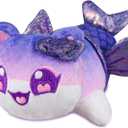 Purple Mermaid MeeMeow Cat Plush Stuffed Animal Plushies for Kids Birthday Gift