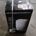 LG 6,000 BTU DOE 8,000 BTU ASHRAE Portable Air Conditioner, 115V, Cools 250 Sq.Ft. (10' x 25' Room Size), Quiet Operation, LCD Remote Control, and Window Installation Kit, White