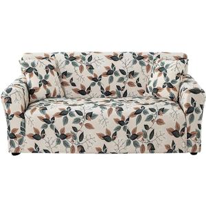 Lamberia Printed Sofa Cover Stretch Couch Cover Sofa Slipcovers with Two Free Pillow Case (Fruitage, Loveseat)