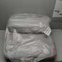 Bedluxe Adjustable 4pcs Bed Wedge Pillow Set, Memory Foam Wedge Pillows Post Surgery for Back, Neck, Leg Pain Relief, Pillow Wedge for Sleeping, Sitting up in Bed, Acid Reflux and GERD, White/Grey (Adjustable 9&12 Inch + 2 Head Pillow)