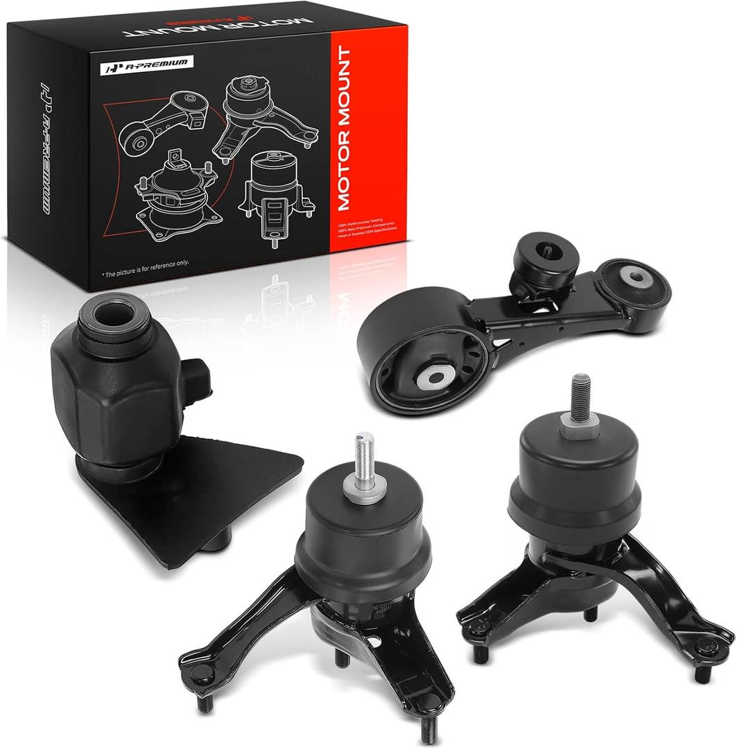 A-Premium 4PCS Engine Motor Mount and Transmission Mount and Torque Strut Mount Kit Compatible with Toyota Venza 2009-2016 3.5L, Automatic Transmission, Replace# 123630P070, 123720H090