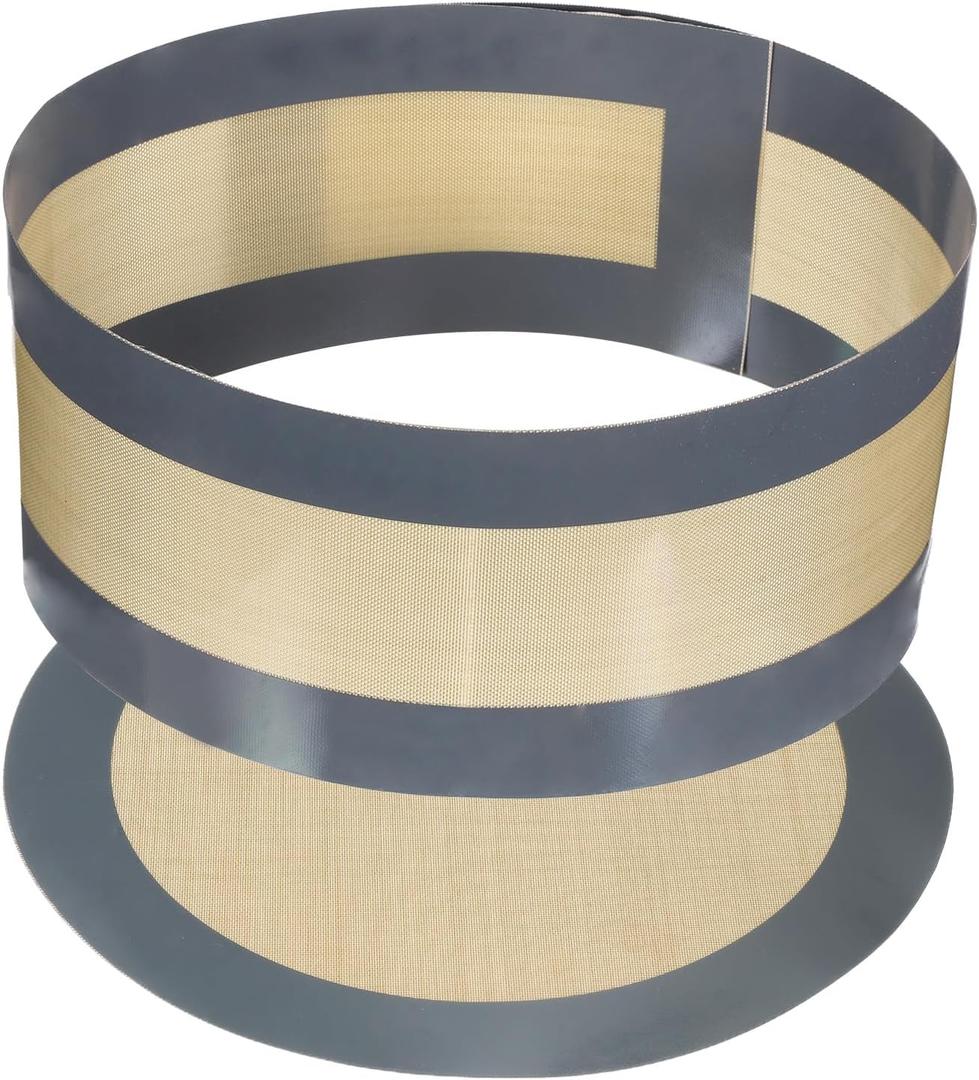 Silicone Springform Pan Protector Set for 9 inch Cheesecake Pan, Baking Pans Mat Liners, Prevent Cake from Sticking to Bottom and Side