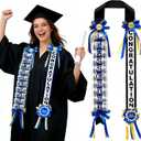 Graduation Money Lei Class of 2026 Double Braided Lei Gift Graduation Cash Gifts Pull Ideas for High School (Blue), 1.97 x 55.12 inches