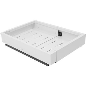 Pull-Out Drawer, Adjustable Length & Width Under Cabinet Drawer Under Sink Organizer with Breathable Holes & Raised Guardrails Under Sink Pull Out Shelf for Kitchen, Bathroom