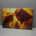 Jesus and Girl Praying Canvas Wall Art Jesus With Children Painting Picture Wall Decor Christian Bible Story Poster Print Artwork for Praying Room Bedroom Church Home Decoration Christian (16L''x12W'')