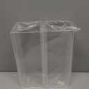 Kathfly 4 Pcs Clear Acrylic Cubicle Name Plate Holders 8.5" L x 2.5" W - Fits 3" Cubicle Wall, Single Sided Sign Holder Plastic Nameplate for Office Home Classroom Library Display