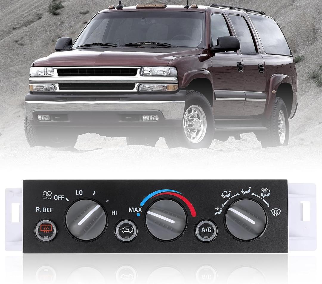 599-006 Climate Control Module,A/C Heater Climate Control Panel Fit for Chevrolet Suburban Tahoe Fit for GMC Yukon 1996-2000, Replace#9378805 16231165