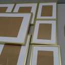 eletecpro Aluminum Gallery Wall Frame Set of 8 with Glass Cover, Gold
Including 2Pcs 11x14, 3Pcs 8x10, 3Pcs 6x8 Photo Frames, Multiple Sizes Picture Frames Collage Wall Decor or Tabletop Display