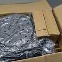 8PCS Top Crown Decoration Black-Gold Stanchions Posts with 4PCS 5 ft Black Velvet Rope, Red Velvet Rope Stanchion Set Crowd Control Barriers, Stanchions and Velvet Ropes Red Carpet Poles for Party