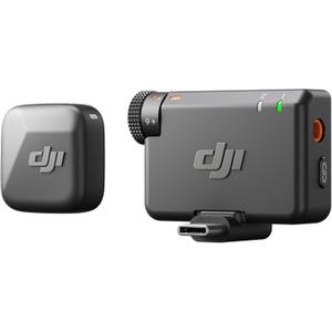 DJI Mic Mini (1 TX + 1 RX), Wireless Lavalier Microphone for iPhone/Camera/Android, Ultralight, Detail-Rich Audio, Noise Cancelling, Automatic Limiting, Vlog, Streaming, 400m Transmission