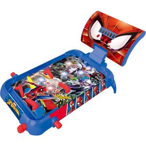 LEXiBOOK Marvel Spider-Man, Table Electronic Pinball, Action and Reflex Game for Children and familiy, LCD Screen, Light and Sound Effects, Blue/red, JG610SP