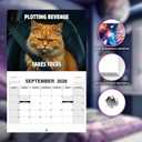 Peed Off Angry Cats Wall Calendar 2026 - Funny Cat Memes, Gifts for Cat Lovers, Monthly Hanging Format, Includes Hilarious Cat-Themed Humor, Ideal for Home or Office Decoration