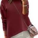 Zeagoo Sweaters for Women Fall Outfits Trendy 2025 Long Sleeve Shirts Bussiness Casual Knit Pullover Sweater Tops (Small, Printed Khaki)