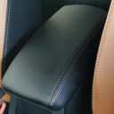 Leather Car Center Console/Armrest Cover, Fit for Corolla Cross 2022 2023 2024 2025 Anti-Scratch Protection for Automotive Interior Accessories (Black)