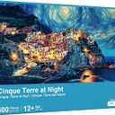 rokt&razo Cinque Terre at Night, 500 Pieces Jigsaw Puzzles, 20.5 * 15.0 in