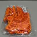 Lilosy Sexy Satin Mesh Floral Sheer Embroidered Underwire Lingerie Set 2 Piece Women (Large, Orange)