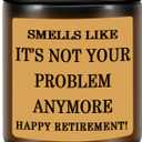 Retirement Gift for Woman, Men, Funny 2025 Retirement Gifts Candle for Women, Men, Friends, Work Bestie, Coworkers, Teachers, Manager