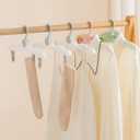 Portable with Clips Folding Clothes Hangers, Cruise Ship Essentials Portable Folding Clothes Hangers,Travel Accessories Foldable Clothes Drying Rack for Travel, 2 Pieces