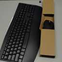 Ergonomic Keyboard and Mouse Combo - Full Size Keyboard Cordless with Palm Wrist Rest Ergonomic Mouse Wireless for Windows Computers Laptops - Black (Upgrade)