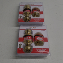 Lewis Hyman 1734101 Atlas Ball Door Lock Knob Combo Kit, Polished Brass, 2 Pack