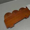 Briwooody Wood Wall Coat Rack/Boho Wall Shelf Mid-Century Modern Wooden Coat Vintage Mount Altar Decor for Bathroom Bedroom Office Nursery Decor Entryway Organize(22 x 11.5 x 5.5 Inch,Charcoal,1 Pcs)