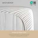 Organic All in One Crib Sheet and Mattress Protector - Waterproof Protectors - Reusable Washable  Fits Cribs  52x28- with 9 Skirt White