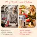 Chillux Slushie Machine for Home with Self-Cleaning, 6 Preset Modes
Built-in Compressor, Dishwasher-Safe Parts, 4-Hr Stay-Cool No Ice Needed 68 Oz Frozen Drink Machine for Margaritas & Home Bar