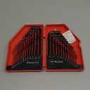 EFFICERE 30-Piece Premium Hex Key Allen Wrench Set, SAE and Metric Assortment, L Shape, Chrome Vanadium Steel, Precise and Chamfered Tips | SAE 0.028-3/8 inch, Metric 0.7-10 mm | In Storage Case