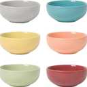 Now Designs Canyon Ceramic Pinch Bowl Set, Soy Sauce Dish, Set of 6, 2 oz