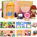 AIXMEET Toddler Busy Board, Sensory Busy Board for Toddlers 3456 Year Old, Montessori Felt Quite Book Preschool Early Learning Educational Travel Toys Autism Sensory Cloth Book