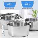 Raised Large Dog Bowls Wall Mount Pet Bowl, Collapsible Elevated Pet Bowl for Dog Cat Chicken Coop - 8 Cups / 2 Quart