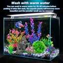 Ameliade Aquarium Artificial Plastic Plants Decorations and Rock Cave Decor Set Goldfish Betta Fish Tank Accessories Small Large Fish Bowl Ornaments