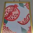 Framed Pomegranate Fruit Market Poster Canvas Print Art Boho Trendy Painting Wall Art Pictures Home DecorDecoration for KitchenLiving Room Wall Decoration Art Print (Gold Framed)