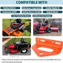 Zero Turn Mower Trailer Tow Hitch 1/4"(6mm) - Heavy Duty Lawn Mower Hitch with 3/4" Hole Center, Adjustable Slot Design, 2 Types of Carriage Bolts - Multi-Functional Trailer Hitch for Lawn Mowers