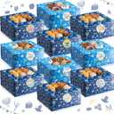 Tenare 60 Pcs Hanukkah Cookie Box with Windows and Stickers Hanukkah Gift Boxes Bulk Bakery Box for Gift Giving 6 x 6 x 3 Wrap Hanukkahs Party Candy Boxes for Party Supplies Macarons Donuts