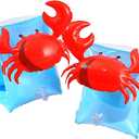 CCINEE Inflatable Arm Bands Crabby Swimming Arm Floats Sleeves Water Wings for Kids Swimming Learners Child Size