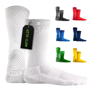 LUX Sports Thin Grip Socks for Cleat Sports - Moisture-Wicking Anti Slip Socks for Men & Women - Soccer, Football, Baseball