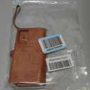 XcaseBar for Samsung Galaxy A03S Wallet case with Zipper Credit Card Holder【RFID Blocking】, Flip Folio Book PU Leather Phone case Shockproof Cover Women Men for SamsungA03S case Light Brown