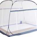 Pop Up Mosquito Net Tent for Beds,Portable Foldable Mosquito Netting Folding Design with Net Bottom,Mosquito Netting Bed Tent for Kids Girls Boys,Bed,Suit for Indoor Outdoor L77 x W47 x H59inch